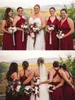 New Bridesmaid Dresses Variable Wearing Ways Top Quality A-line Sleeveless Wine Red Dusty Blue Navy Maid of Honor Gowns wedding Guest wears cps2000