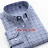 Men's Dress Shirts Arrival Fashion Cotton Smart Casual Plaid Men Long Sleeve Super Large Plus Size 2XL3XL4XL5XL6XL7XL8XL9XL10XLMen's Vere22