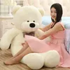 Bel orsacchiotto bianco da 100 cm con pneumatici animali da peluche giocattoli peluche abbraccio bambola per bambini regalo di compleanno di compleanno 5782415
