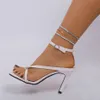 Boho ethnische Saatperlen Kette Fußkettchen Armband am Bein Frauen Sommer Strand Kristall Link Knöchel Sandalen Barfuß Y2K Zubehör