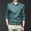 Мужская рубашка-поло, повседневная одежда, рубашка для гольфа, футболка с длинным рукавом, дышащая спортивная рубашка, спортивная рубашка на открытом воздухе, 2023