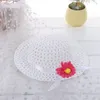 Visiera per cappellino da sole per bambini, bambina, cappello di paglia con nastro floreale, cappelli da spiaggia estivi per bambini, cappelli da sole a fiori