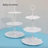 Cake Stand Dishes Cupcake Snacks Plates Plastic Candy Living Room Home Three-layer Fruit Plate Creative Modern Basket 220307