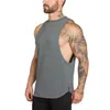 Gym Stringer Clothing Bodybuilding Tank Top Men Fitness Singlet Sleeveless Shirt Solid Cotton Muscle Vest Undershirt 220615