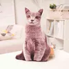 Chats réalistes en peluche Cuddle Simulation American Shorthair Mignon Chat Poupée Jouets Pour Animaux De Compagnie Décor À La Maison Cadeau Pour Les Filles Enfants Anniversaire J220729