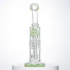 Torus Hookahs Grosso Grosso Glass Bongs Ratchet Perc Invertido Chuveiro Óleo Dab Rigs Barrel Percolador Tubos de Água 14mm Único Bong com tigela YQ02