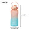 Бутылки с водой спортивные бутылки с водой со временем соломенные крышки большие мощности пить бутылка пластиковая утечка