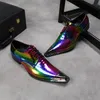 Christia Bella New Laser Multicolour Party Men Oxford Shoes Real Leather Wedding Formal Shoes Lace Up Dress Shoes Male Brogues 210312
