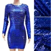 Casual Dresses Sexy Sheer Bodycon Mini Dress For Women Clothes 2022 Long Sleeve Hollow Out Slim Birthday Night Party Club UndefinedCasual