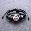 Biden 2024 Presidential Election Bracelet Fashion DIY Braided Adjustable Boys Girls USA Joe Biden Bracelets Trump Letters Printed Wristband Accessories BES121