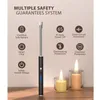 Kitchen Gas Stove Arc Lighter With Hook Windproof Plasma Flameless Candle Lighter USB Electric Lighters For BBQ