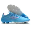 X Speedflow.1 Ag Men Buty piłki nożnej Bucia męskie buty piłkarskie niebieskie fiolet
