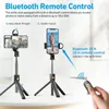 K10S Uzatılabilir Tripod Kablosuz Kontrolör HD Ayna LED Dolgu Işık Bluetooth Uzaktan Deklanşör Selfie Subtable Monopod İPhone Samsung GoPro Mini Kamera