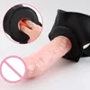 Indossabile Realistico Strap-on Dildo Mutandine Estensione del pene Manicotto Imbracatura Dildo cavi Film erotico per adulti Giocattoli sexy per uomo