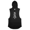 Marque Gym Vêtements Hommes Bodybuilding À Capuche Débardeur Coton Sans Manches Gilet Sweat Fitness Workout Sportswear Tops Tees 220621