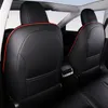 Fashion Car Special Artificial Leather Seat Cover f￶r Tesla Model 3 17-21 Auto Decoration Interior Accessories Protector Cushion 1 Set