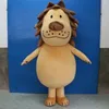 Costumes de mascotte de lion mignon de haute qualité Halloween robe de soirée fantaisie personnage de dessin animé carnaval de Noël publicité de Pâques tenue de costume de fête d'anniversaire