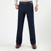 Rozmiar 30-45 Mężczyźni Dżinsy Classic Mężczyzna Stretch Plus Baggy Proste Dżinsowe Spodnie Bawełniane Niebieski Praca 220328