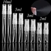 2ML 3ML 5ML 10ML Schwarz Klar Tragbare Mini Parfüm Glas Flasche Leere Kosmetik Flaschen Probe Dünne glas Fläschchen