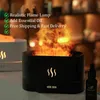 3D Simulering Flame Firidifier 180 ML USB Aromaterapi Diffuser Room Fragrance Desktop för Home Office Auto Stäng