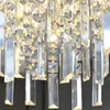 빈티지 크리스탈 샹들리에 라운드 매달려 LED 램프를 아름답게위한 고급 천장 조명 팔러 침실 식당 부엌