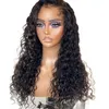 180Density 26Inch Natural Black Soft Kinky Curly Part Glueless Lace Front Wig For Women With Baby Hair Comfort and breathabi2739151