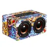 Haut-parleur sans fil en bois M5 Graffiti Mobile Desktop Home Audio Street Dance