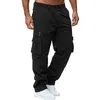 Herrbyxor Storlek 13 Sports overall Fitness Men's Multi-Pocket Straight-ben Pantsmen's