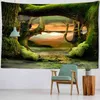 Tapestry Tropical Rainforest Carpet Wall Hanging Animal World Natural Landscape