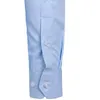 Men039s camisas de vestido de alta qualidade moda magro ajuste manga longa homens preto branco formal botão up chemise homme 2203211244361