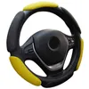 Car Steering Wheel Cover Fashion 9 Styles Breathable For 3738 Cm 145 "15" M Size 3D Sand Mesh Stereo Steering Wheel J220808