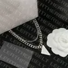 Double Chain Necklace Triangle Badge Pendant Fashion Silver Necklace Simple Hip Hop Necklaces