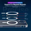 Transparent Clear Acrylic And TPU Magnetic Cases Shockproof Phone Cover For iPhone 15 14 13 12 Mini 11 Pro XR XS Max 8 7 Plus Compatible Magsafe Charger Case