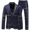 Abiti da uomo Blazer Giacca Gilet Pantaloni Abiti da uomo di alta qualità Fashion Grid 220823