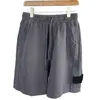 2022 Summer algod￣o Terry Shorts Europeu American Hip Hop Street Moda curta, com um processo r￡pido de lavagem a seco de cal￧as de praia de tecido de algod￣o puro