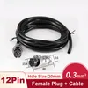 Other Lighting Accessories Customizable GX20 Extension Cable Industrial Waterproof Female Plug Male Socket M20 Power Connector 2 3 4 5 6 7 8