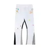 Meichaogao Shorts Gallerydepts Designer Jeans Street Los Angeles Ink Splashs Graffiti Pantaloni larghi dipinti a mano Patchwork per uomo e donna 7SY4 CO8C