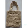 Designer Embroidered Female Bag Hollow Straw Tote Luxury Brand Summer Beach Woven Bag Handbags Luxurious