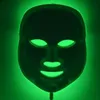 Rouge bleu vert 7 coloré LED Photon luminothérapie masque de peau usage domestique visage beauté du visage sans cou masque facial soin du visage traitement ance bouclier