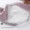 Leak Proof Menstrual Panties Physiological Pants Women Underwear Period Cotton Waterproof Briefs Lingerie Drop 3 Pcs/set 220511