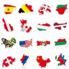 50pcs World map camera travel graffiti Waterproof PVC Stickers Pack For Fridge Car Suitcase Laptop Notebook Cup Phone Desk Bicycle Skateboard Case.