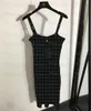 Womens Knit Dress Lrtters Sling Knitted Dresses Casual Fashion Camis Dress