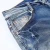 2024 Jeans Designer Herren mit Löchern konisch zulaufend blau Oberschenkel zerrissen Knöchel zerfetzt zerrissene Hose Stretch rot Knieschnitt Biker Silm Fit Skinny lang gerade