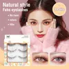 Natural Full Strip Faux 3d Mink Eyelashes Wispy Reusable Cruelty Free false eyelashes