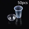 Wholesale 50 pcs set Clear Disposable Plastic Tea Cup Coffee Cups with Lids 450ml for Iced Bubble Boba Smoothie Y200106