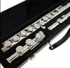 Flute Model 104 Nickel Silver Plated 16 Holes C Key Stängd helt ny studentflöjt