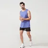 lu-10003 summer new men's quick-drying vest loose fitness training shirt basketball running sports vest With brand logo