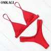 OMKAGI комплект микро бикини, женский купальник, сексуальный купальник с эффектом пуш-ап, купальный костюм, пляжная одежда, летнее бразильское бикини 220518