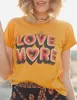 Lato Love More Letters Sweet Style Casual White Tshirts Vintage 80s 90s Bawełniane koszulki Pluse Size Ins Fashion Tshirt Women 220408