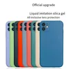 11 Colors Luxury Silicone TPU Cases For iPhone 13 11 12 Pro Max Mini SE 2 XS Max XR X 7 8 6 6S Plus Matte Cover Soft Camera Protection Case